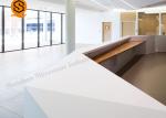 Acrylic Service Hospital Reception Counter Good Impact Resistance