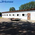 Equestrian Black Portable Steel Bamboo Wooden Horse Box Stable Stalls