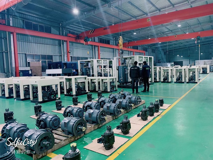 50Hz 30 Hp Screw Air Compressor , 3.6m3/Min 22kw Free Oil Compressor