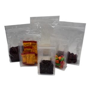 Quality Clear Plastic Zip Lock Square Flat Bottom Gusset Bags wholesale