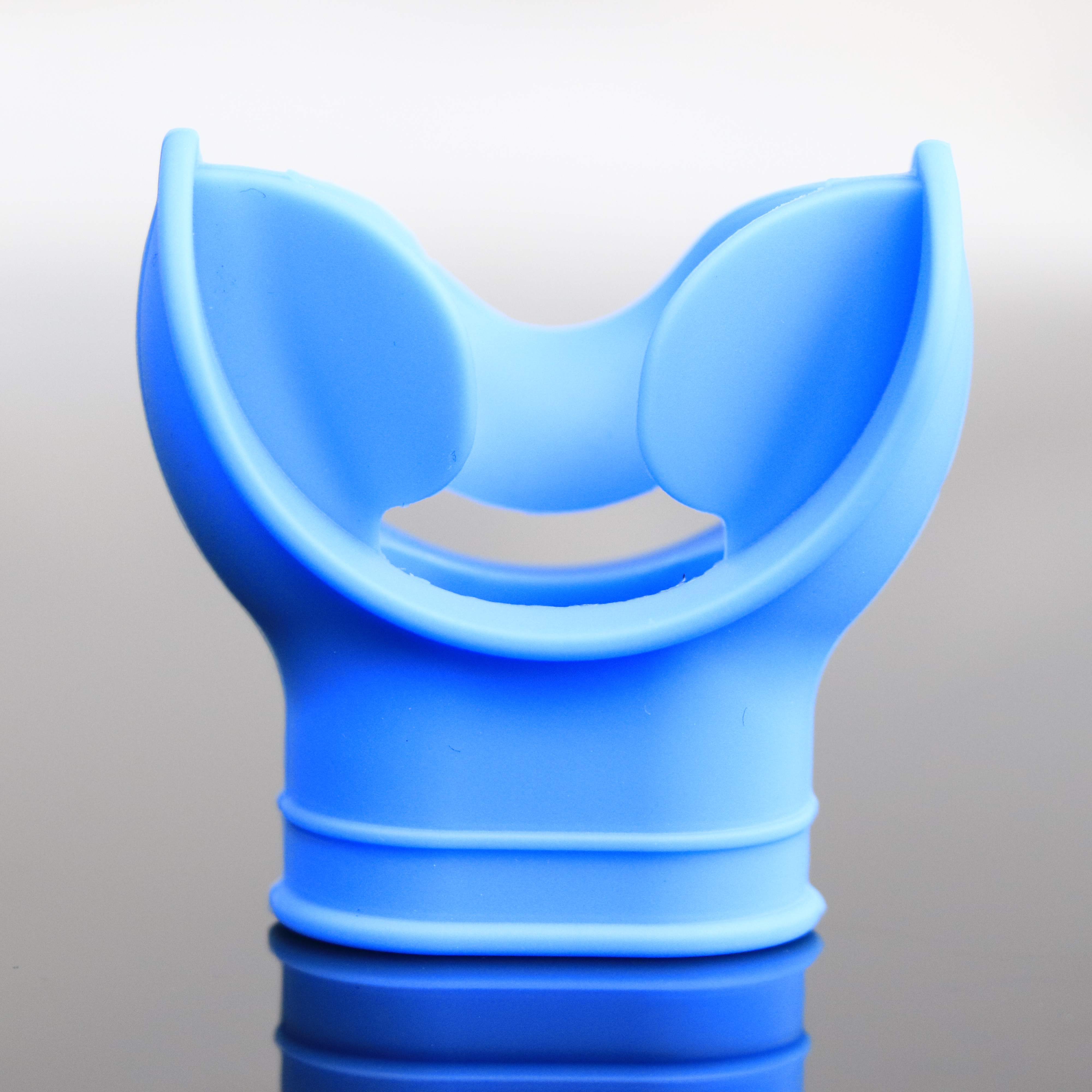 Transparent Blue Red Silicone Scuba Diving Mouthpiece Regulator