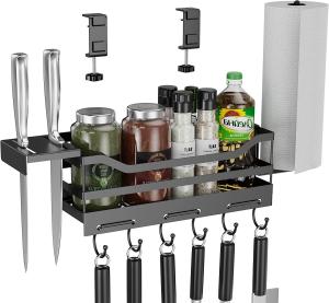 Quality Outdoor Grill Caddy Space Saving BBQ Accessories Storage Box Tool Holder Clamp Mount Griddle Caddy wholesale