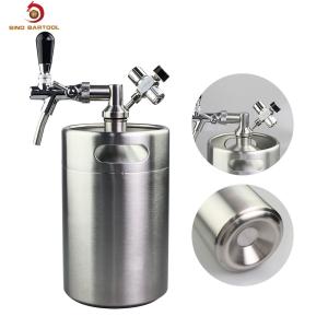 Quality Home Brew 5L Single Wall Pressurized Growler Tap System wholesale