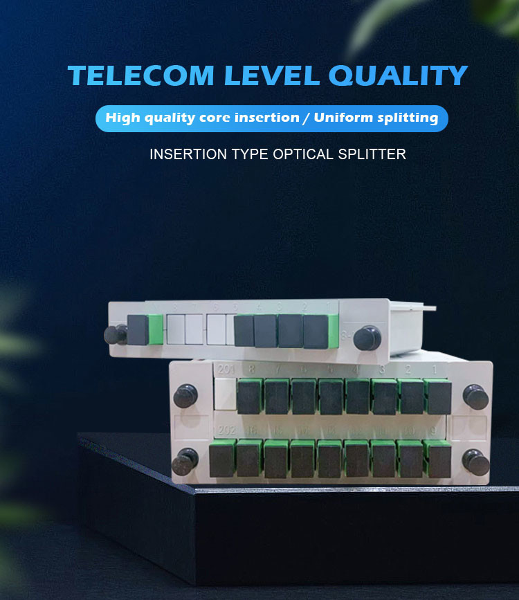 LGX Box PLC Fiber Optic Splitter 1x32 Cassette Type For PON Networks