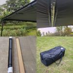 Aluminum Hardshell 4x4 Side Awnings Roof Rack Side Tent For Camping