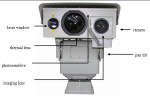 Quality PTZ Infrared Night Vision Thermal Camera , Long Range Surveillance Camera wholesale