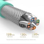 22AWG Copper PVC LSZH PE Cat8 SFTP Network Cable