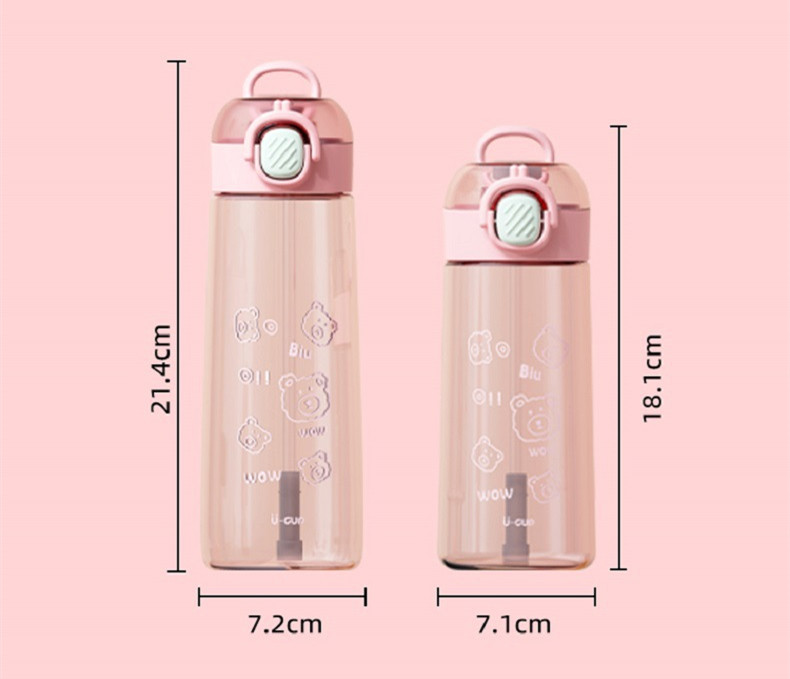 Kids Eastman Tritan Plastic Sports Bottle With Straw And Handle