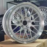 Lightweight Strongest 2 piece brushed slivery luxury forged wheel rim factory