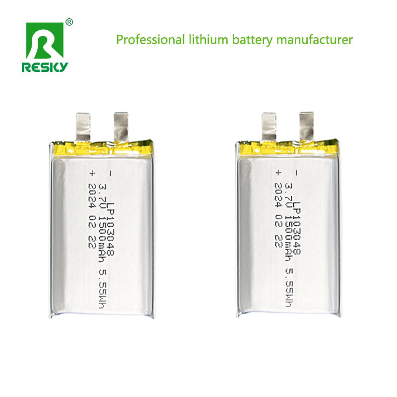 103048 Lithium Polymer Battery Cell 3.7V 1500mAh 5.55wh Flat Li-Polymer Batteries