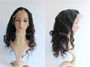 Quality Tangle Free Pure Full Lace Human Hair Wigs Body Wave Density 150% wholesale