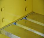 Various Sizes Industrial Lab Furniture , Yellow Flammable Storage Cabinet