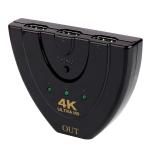 3D Mini 3 Port 4k Hdmi Splitter , 3 In 1 Out Hdmi Port Hub For DVD HDTV