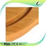 Round wooden pizza plate bread cutting board for restaurant