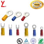 Coated Tin Crimp Cable Ring Terminals UL Insulated Red Ring Terminal Copper