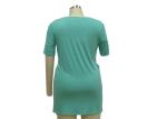 1/2 Elbow Length Sleeve Women'S T Shirts , Women'S Loose V Neck T Shirts Multi