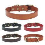 Personalized Pet Collars Genuine Leather Dog Collar Adjustable Fashion Leather