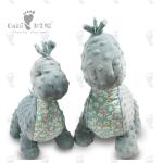 PP Cotton Cartoon Plush Toy Eco Friendly Grey Dinosaur Toy 36 X 47cm
