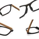 Wood Grain Eyeglasses Wood Copy Acetate Optical Glasses Frame