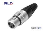 3 Pin Male XLR Waterproof Electrical Wire Connector Plug