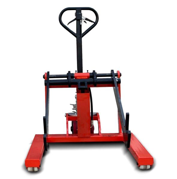 1016mm 350kg 500kg Paper Roll Stacker Reel Lift Handling Trolley For Package