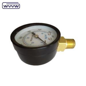 Quality 60mm Steel Case Bourdon Tube Type Atmospheric Pressure Gauge wholesale