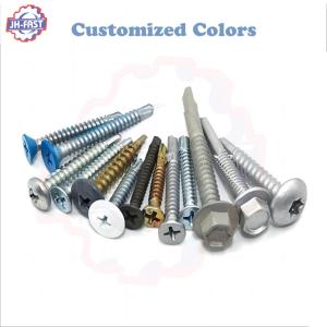 Quality ROHS ISOISO9001 2015 Certified Carbon Stainless Steel Sheet Metal Tek Screw for Roofing wholesale