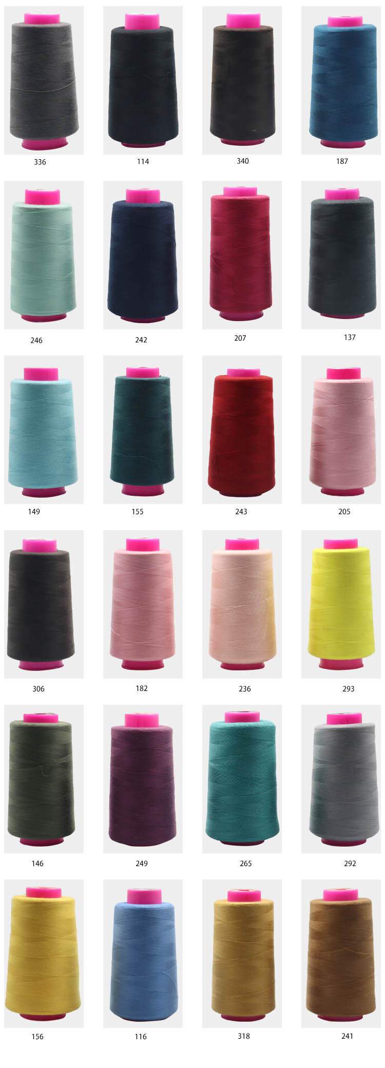 Kangfa 20s/6 100% Polyester Bag Closing Thread Sewing Thread For Bag and OEM ODM