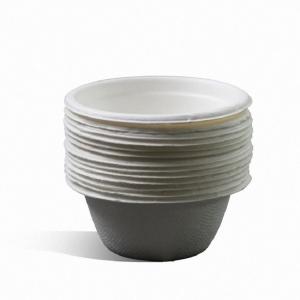 Quality Water Resistant Leakproof Biodegradable Sugarcane Bagasse Cup Sauce Cups And Lids wholesale