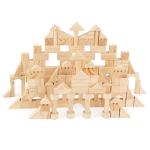 Montessori Education Wooden Grains Stacking Building Blocks Kindergarten