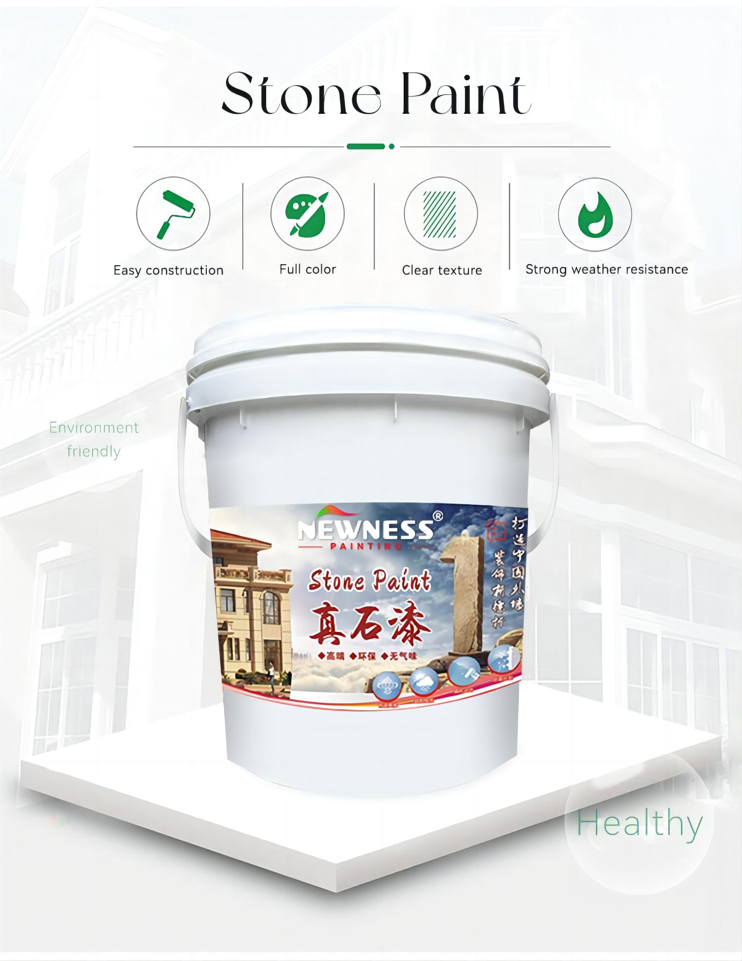 Base on Color Chart natural stone paint coat spray Building Coating CAS No. 79-10-7