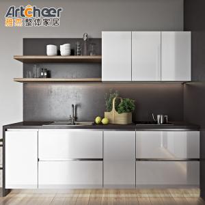 Quality Chennai Home Modern Luxury Design Wall I Shape Kitchen Cabinet Complete Set Melamine Board wholesale