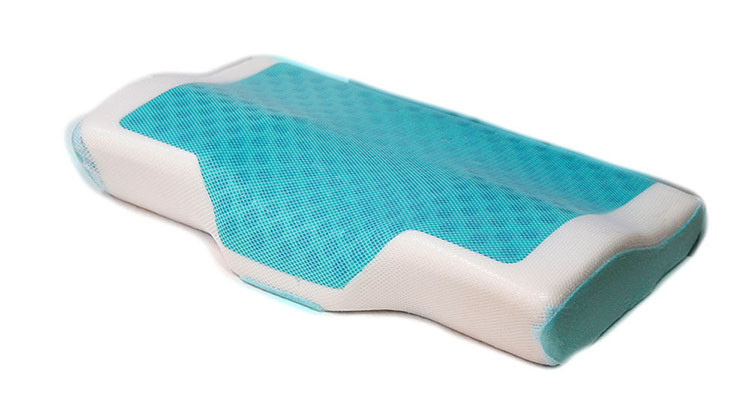 Sleeping Gel Memory Foam Pillow Ventilated Pillow Case Material 1.5kgs Weight