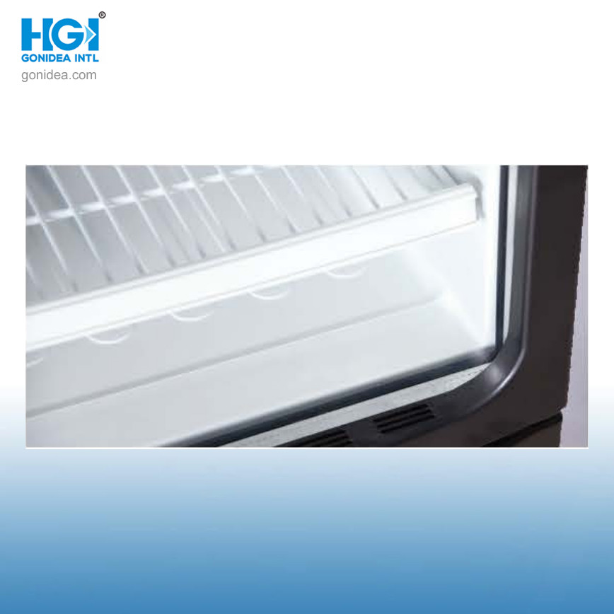 350L Efficient Glass Door Fan Cooling Upright Showcase Cooler With LED Light