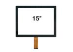 Capacitive 15 Inch Touch Screen Display ITO Glass For Industrial Equipment