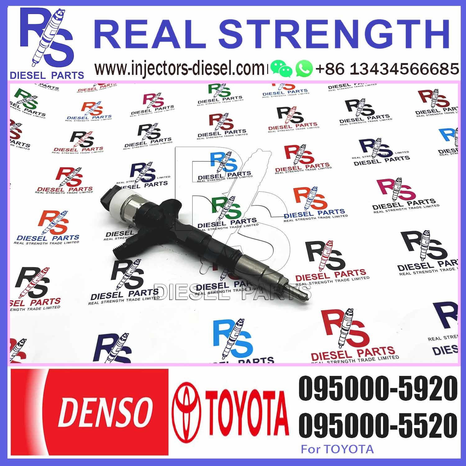 Common Rail Injector 23670-30110 095000-6180 095000-5920 for Diesel Engine 1KD-FTV