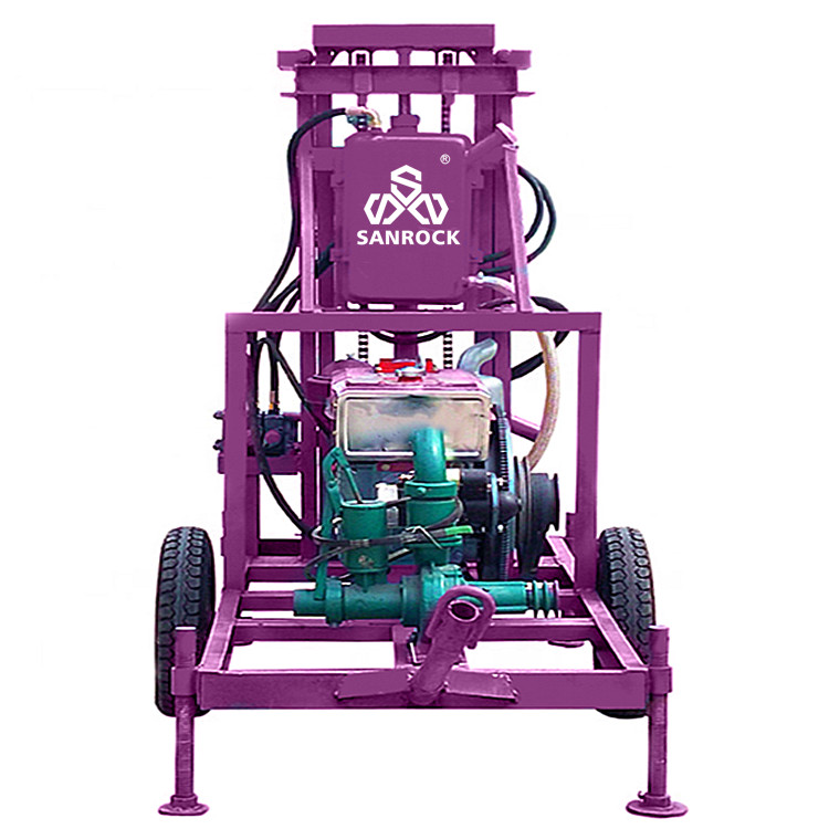 Water Well Borehole Drilling Rig Hydraulic Drilling Rig Trailer Mounted Water Well Drilling Rigs