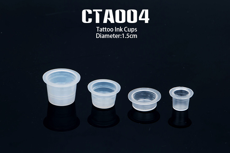 Plastic Tattoo Accessories Tattoo Color Ink Pigment Cups Small Middle Large Ink Caps