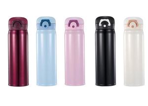 Quality Solid Color Kitchen Household Items Stainless Steel Vacuum Cup Straight Body wholesale