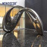 Square Large Art Geometry Arc Stainless Steel Sculpture