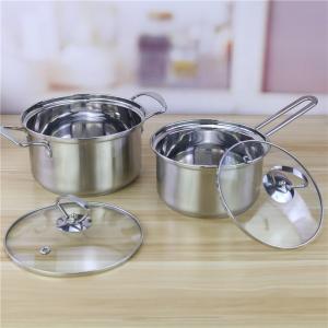 Quality Customized 18cm 20cm 26cm Cookware Set Stainless Steel 201 wholesale