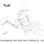 670002808 Automotive Rear Suspension Control Arm for Ghibli Levante Quattroporte