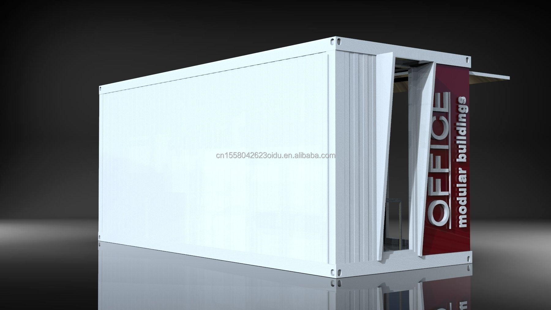 Main Structure Galvanized Steel Square Tubes Outdoor Food Store Sentry Box Coffee Shop Clothing Container