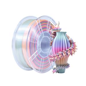 Quality PLA+ Filament Candy PLA+ Silk Rainbow 1.75mm 3D Printer Filament wholesale