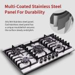 Industrial 3 Burner Built In Gas Hob For Kitchen Appliance