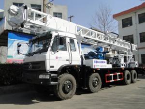Quality CHANG'AN 8x4 Special Crane Chassis 400m Truck Mounted Drilling Rig wholesale