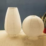 Nordic Paper Lantern Table Lamp Japanese Style Modern Living Study Room Bedroom