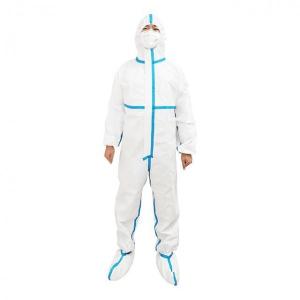 Quality GB19082-2009 Disposable White Coverall Suits wholesale