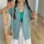 Casual Mid Length Loose Chiffon Ladies Suit Blazers