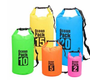 Quality 2L 5L 10L 15L 20L 30L Dry Bag PVC Sack Floating Boating Ocean Pack wholesale